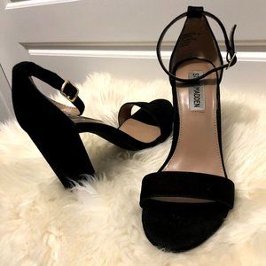 STEVE MADDEN Carrson Black Suede Heel